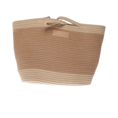 Beach bag (Beige, Brown) from Exani Cotton, Polyester