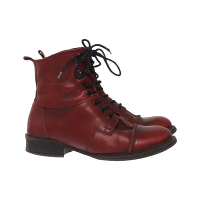 Bottes à lacets (Rouge) de Ten Points