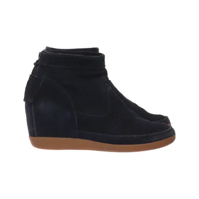 Enkellaarzen (Blauw) van Shoe the Bear Leer