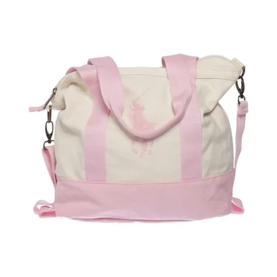 Skuldertaske (Hvid, Pink) fra Polo Ralph Lauren Bomuld