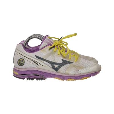 Running shoes (White, Purple, Yellow) from Mizuno