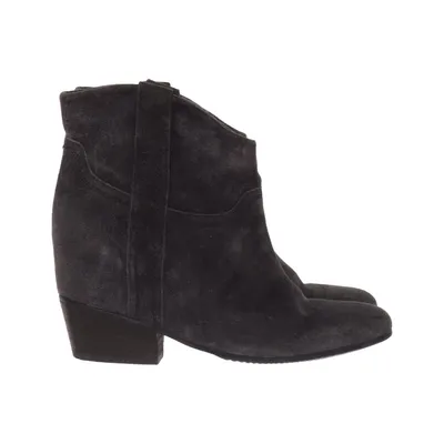Bottes à talons (Gris) de Janet & Janet Cuir, Daim