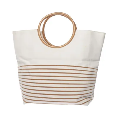 Strandtas (Wit, Bruin) van Sensai Katoen, Polyester, Polyurethaan