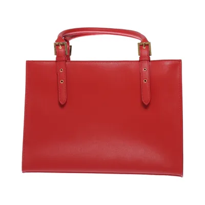 Handtas (Rood) van Made in italy Leer
