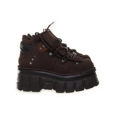 Laced boots (Brown) from New Rock Leather