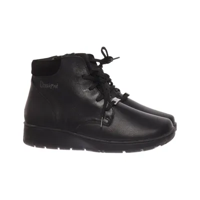 Laced boots (Black) from Cinnamon Leather