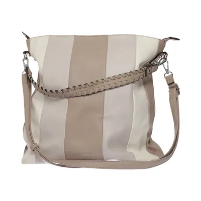 Shoulder-bag (Beige, White) from Emily & Noah