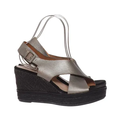 Chaussure compensées (Argent, Noir) de Kanna