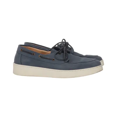 Bootschoenen (Blauw) van Manfield Leer