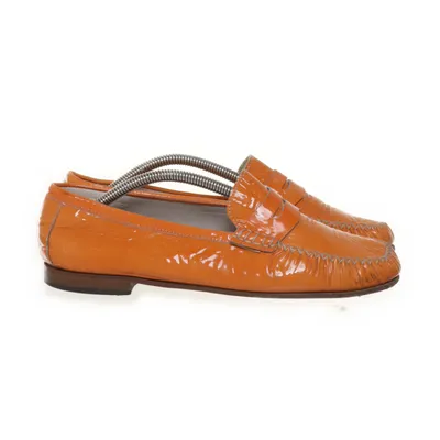 Loafers (Oranje) van Claudia Obert Leer
