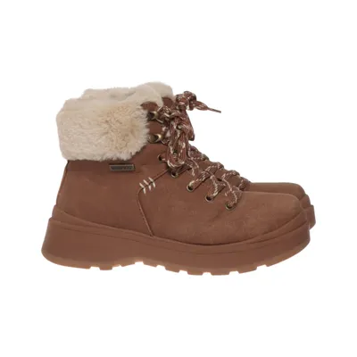 Bottes à lacets (Marron) de Skechers Fausse fourrure