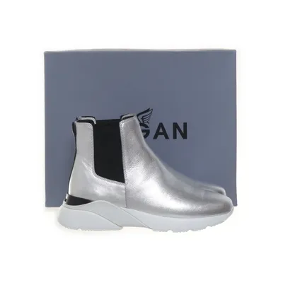 Chelsea boots (Sølv) fra Hogan Læder