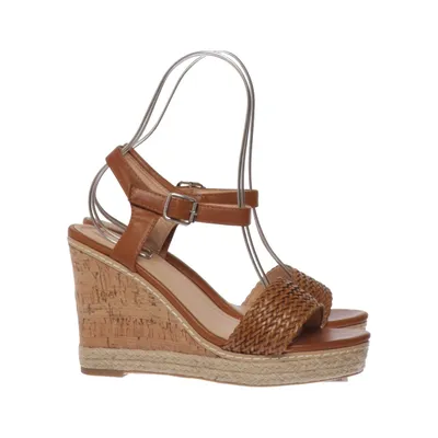 Chaussure compensées (Marron) de C'M Paris Cuir