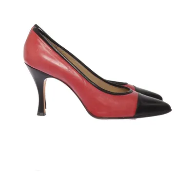 Pumps (Red, Black) from Martinez Valero Leather