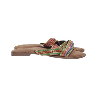 Sandals (Brown, Multicolored) from Lazamani Leather