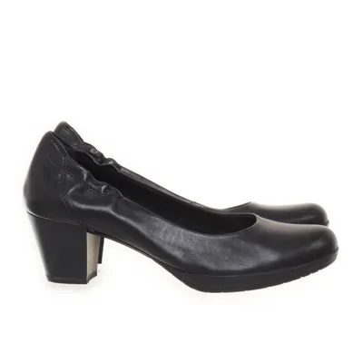 High heels (Black) from Marco Tozzi Leather