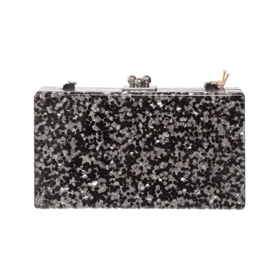 Clutch bag (Black, White) from Menbur