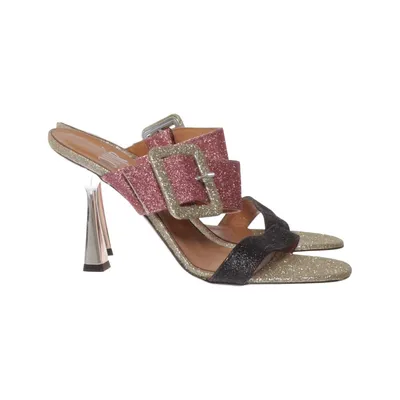 High heel sandals (Pink, Black, Silver) from Ovyé Leather