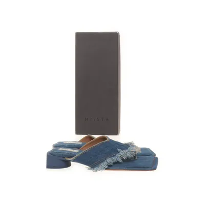 Mules (Blue) from Miista Leather