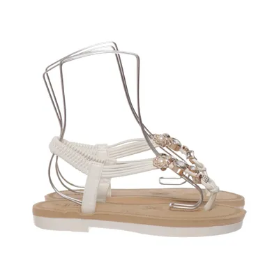 Sandales (Blanc, Beige) de Jumex