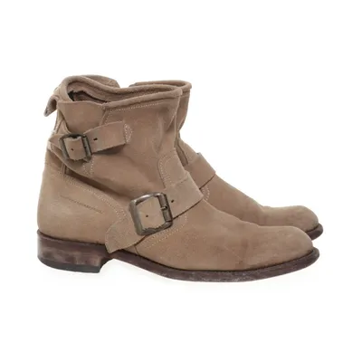 Ankle boots (Beige) from Munderingskompagniet Leather
