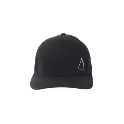 Baseball cap (Black, White) from Flexfit Cotton