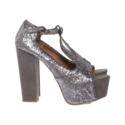 Chaussure compensées (Gris) de Cuba Shoes Cuir
