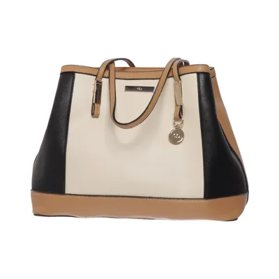 Handväska (Svart, Vit, Beige) från Debenhams Polyester, Polyuretan