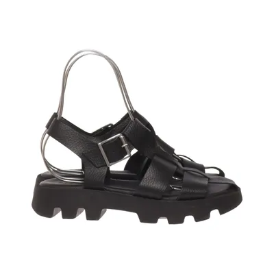 Sandalen (Zwart) van Pieces Polyurethaan