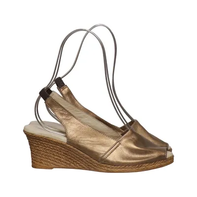 Chaussure compensées (Or) de Rudi & Harald Nielsen