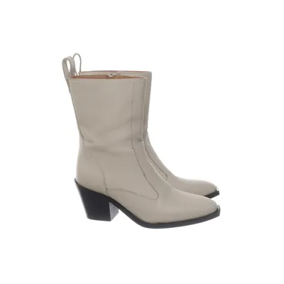 Heeled boots (Beige, Black) from Flattered