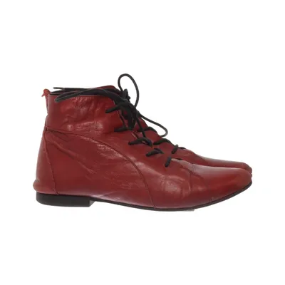 Laced boots (Red) from FACE Leather
