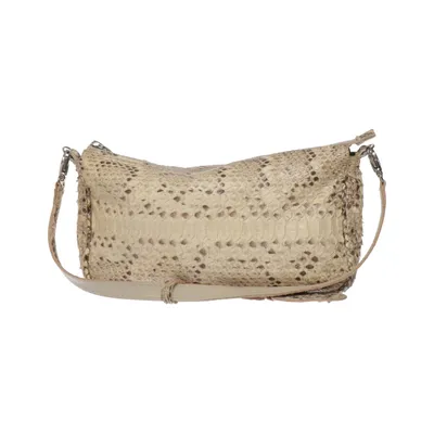 Shoulder-bag (Beige, Brown) from Tuscans Leather