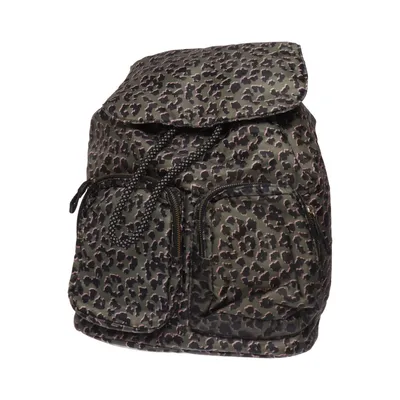 Backpack (Green, Black) from Accessorize Polyester, Polyurethane