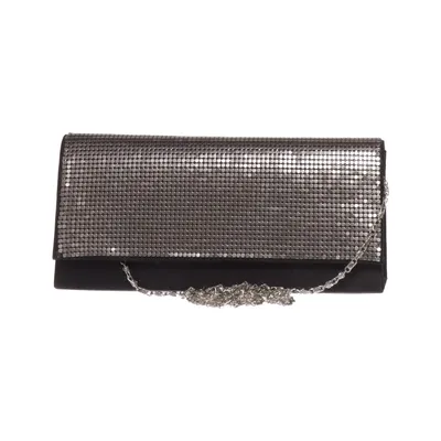 Clutch bag (Silver, Black) from Bijoux Terner Polyester
