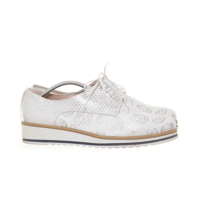 Oxford schoenen (Wit, Zilver) van Vitti Love