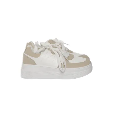 Baskets (Blanc, Beige) de Fashion Sport