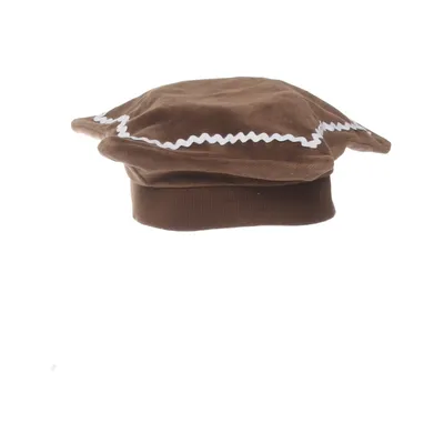 Beret (Brown, White) from Parvel Cotton, Polyester