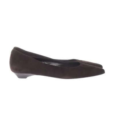 Ballet flats (Brown) from Schuh-Henke Leather