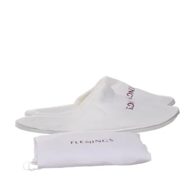 Tofflor (Vit) från Flamingos