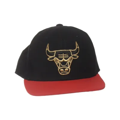 Baseballkeps (Svart, Röd, Guldfärgad) från Mitchell & Ness Ull