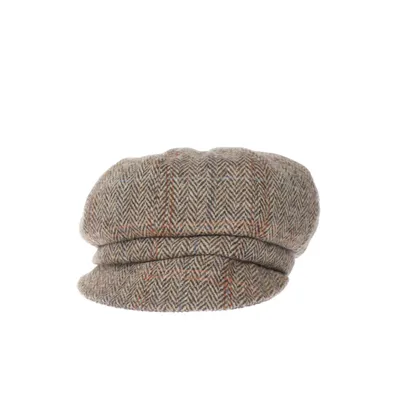 Flat cap (Beige, Multicolored) from Harris Tweed