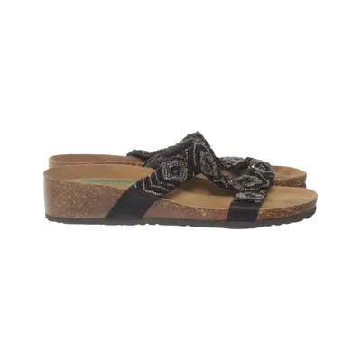Sandals (Black, Silver) from Bionatura Leather