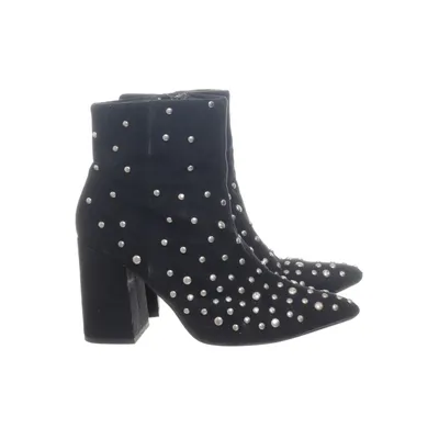 Bottes à talons (Noir, Argent) de Sacha Iconic Cuir
