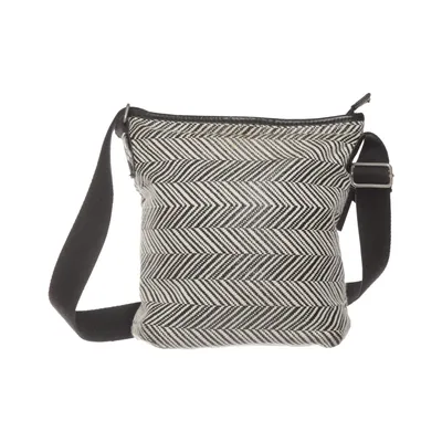 Sac à bandoulière (Noir, Blanc) de Ceannis Coton, Polyester