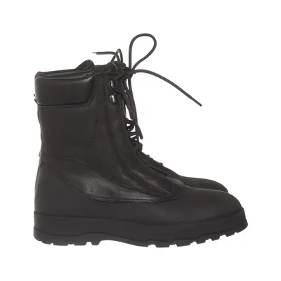 Laced boots (Black) from Vagabond Leather, Polyester, Wool