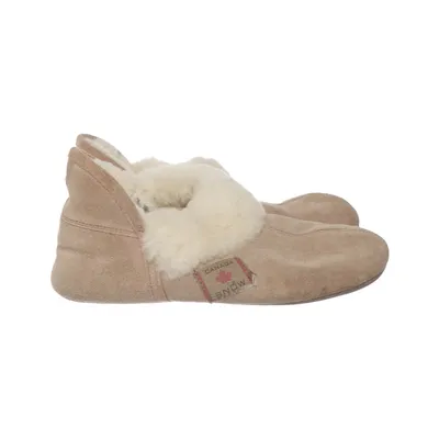 Slippers (Beige) van Canada Snow Leer, Wol