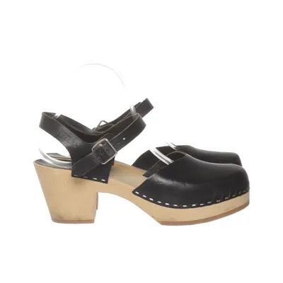 Clogs (Black) from Swedish Hasbeens Leather
