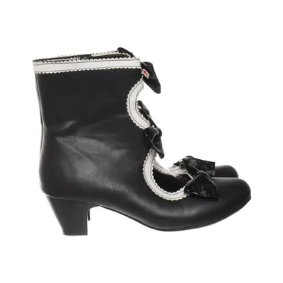 Heeled boots (Black, White) from Liva Loop