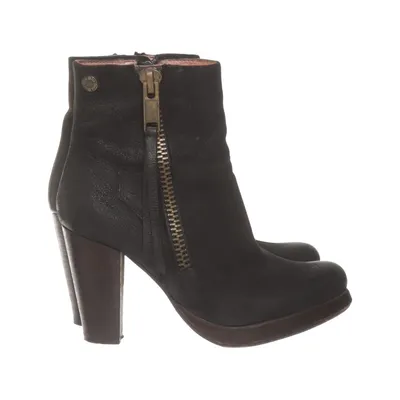 Heeled boots (Black) from DinSko Leather